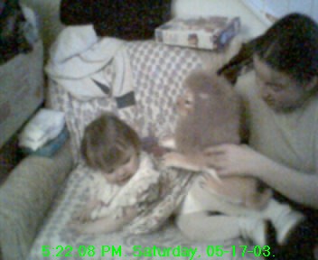 Rebecca with Lion
